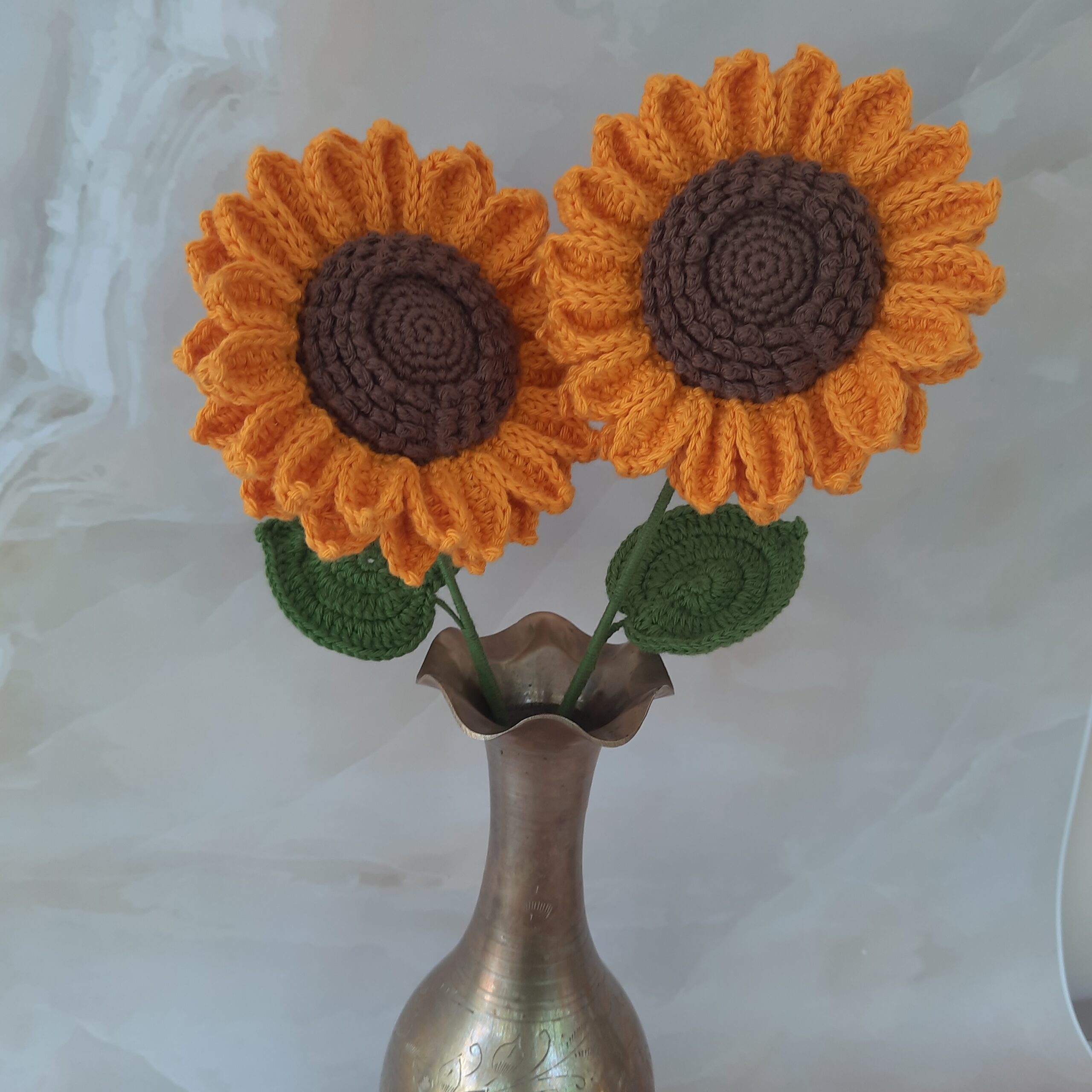 Crochet Sunflower – Double Layer Petals - Image 3