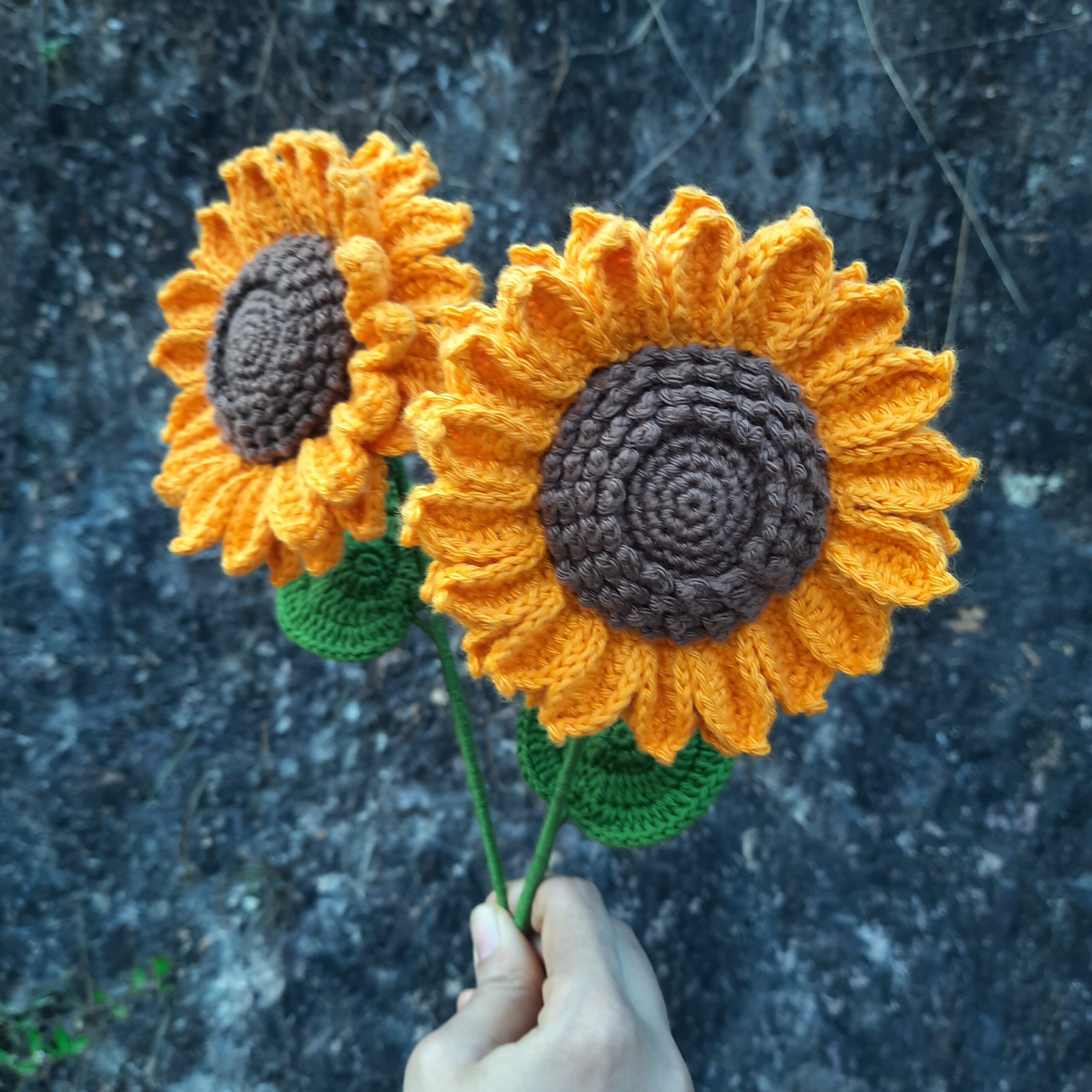 Crochet Sunflower – Double Layer Petals - Image 2