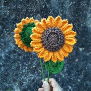 Crochet Sunflower – Double Layer Petals