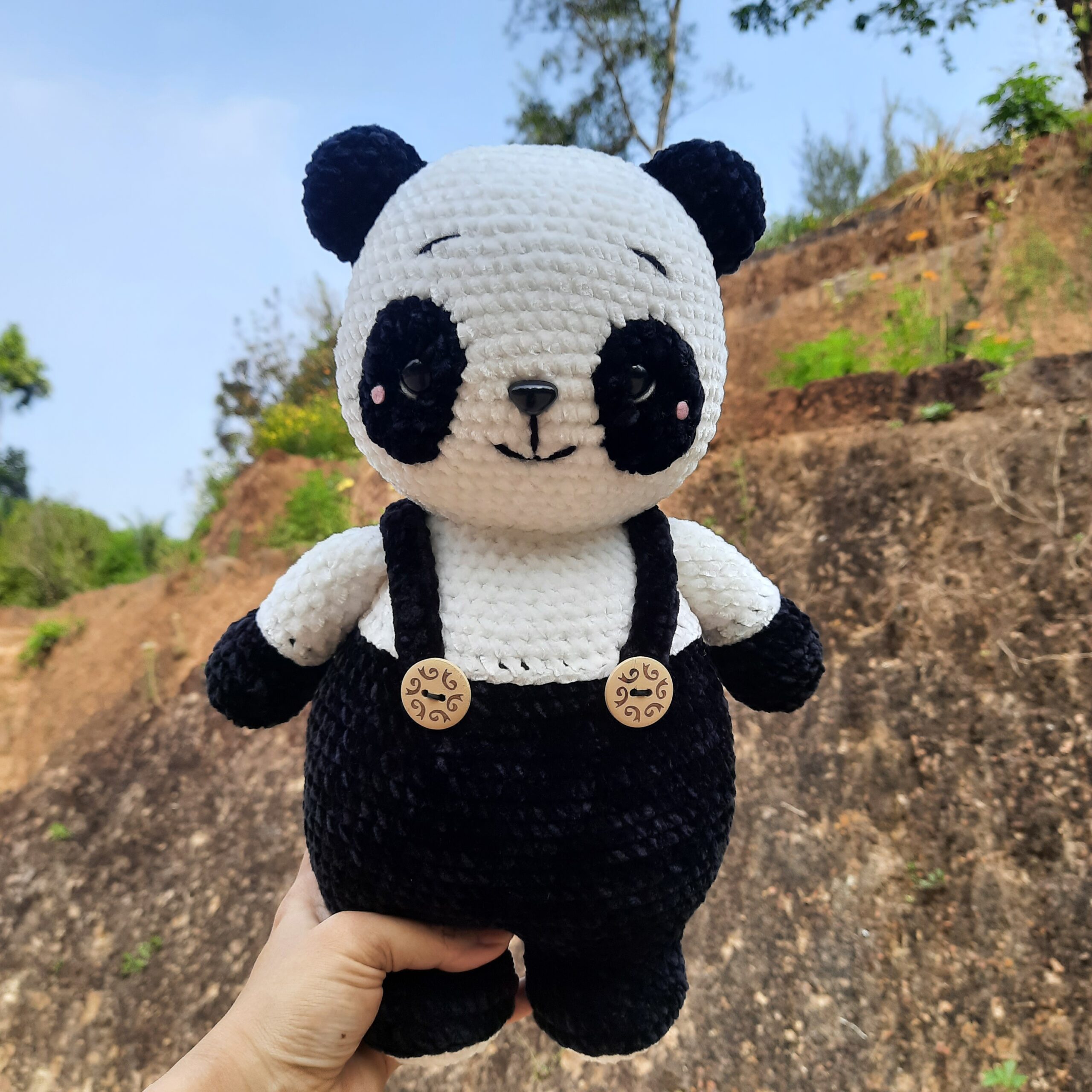 Crochet Plush Panda - Image 2