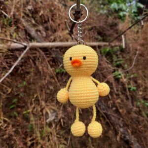 Crochet Duck Keychain