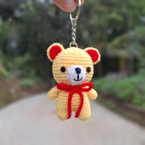 Crochet Bear Keychain / Bag Charm