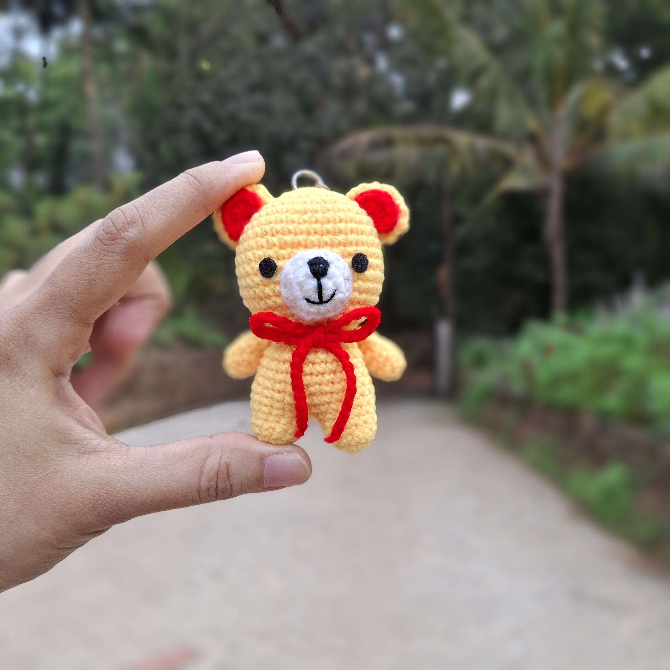 Crochet Bear Keychain / Bag Charm - Image 2