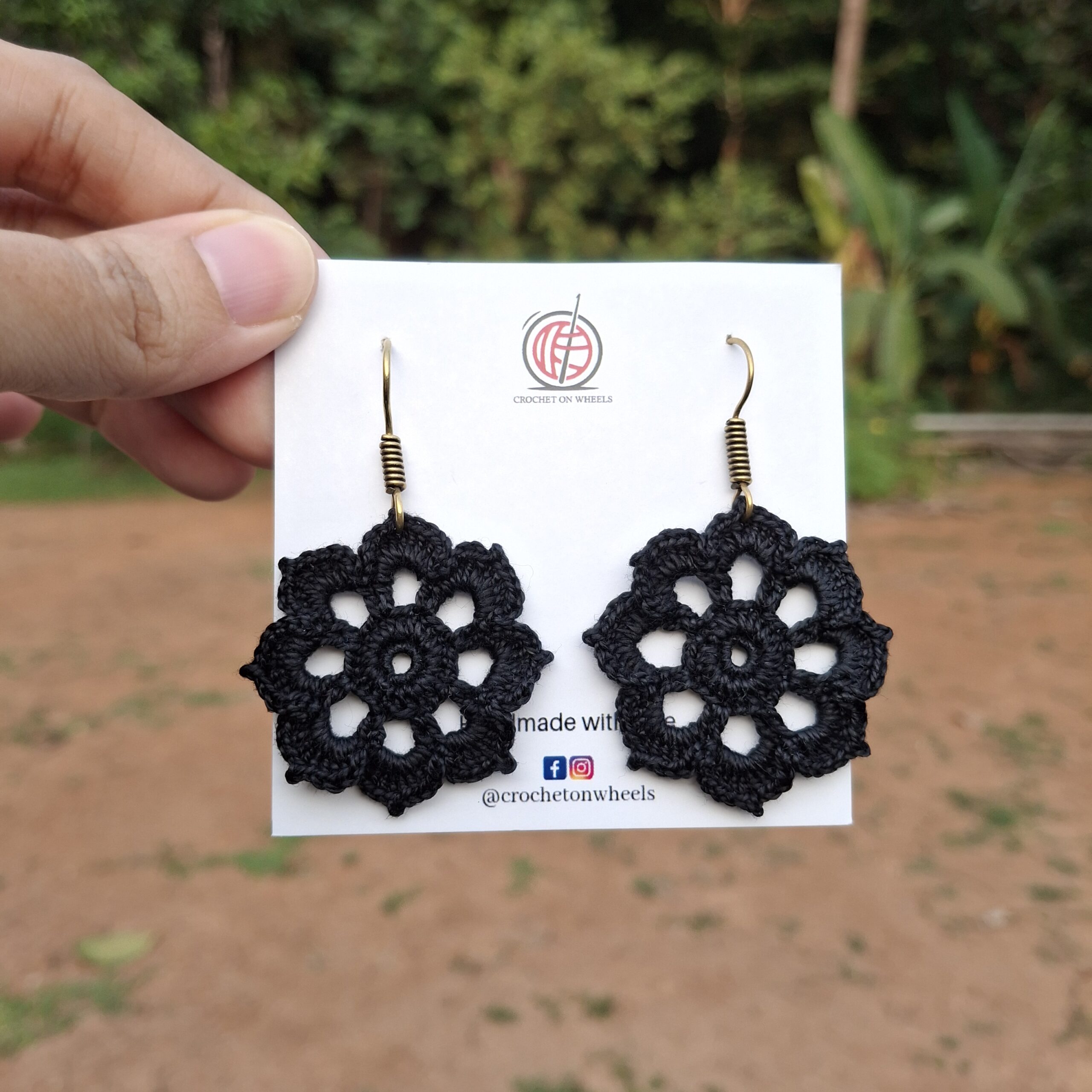 Crochet Flower Earrings