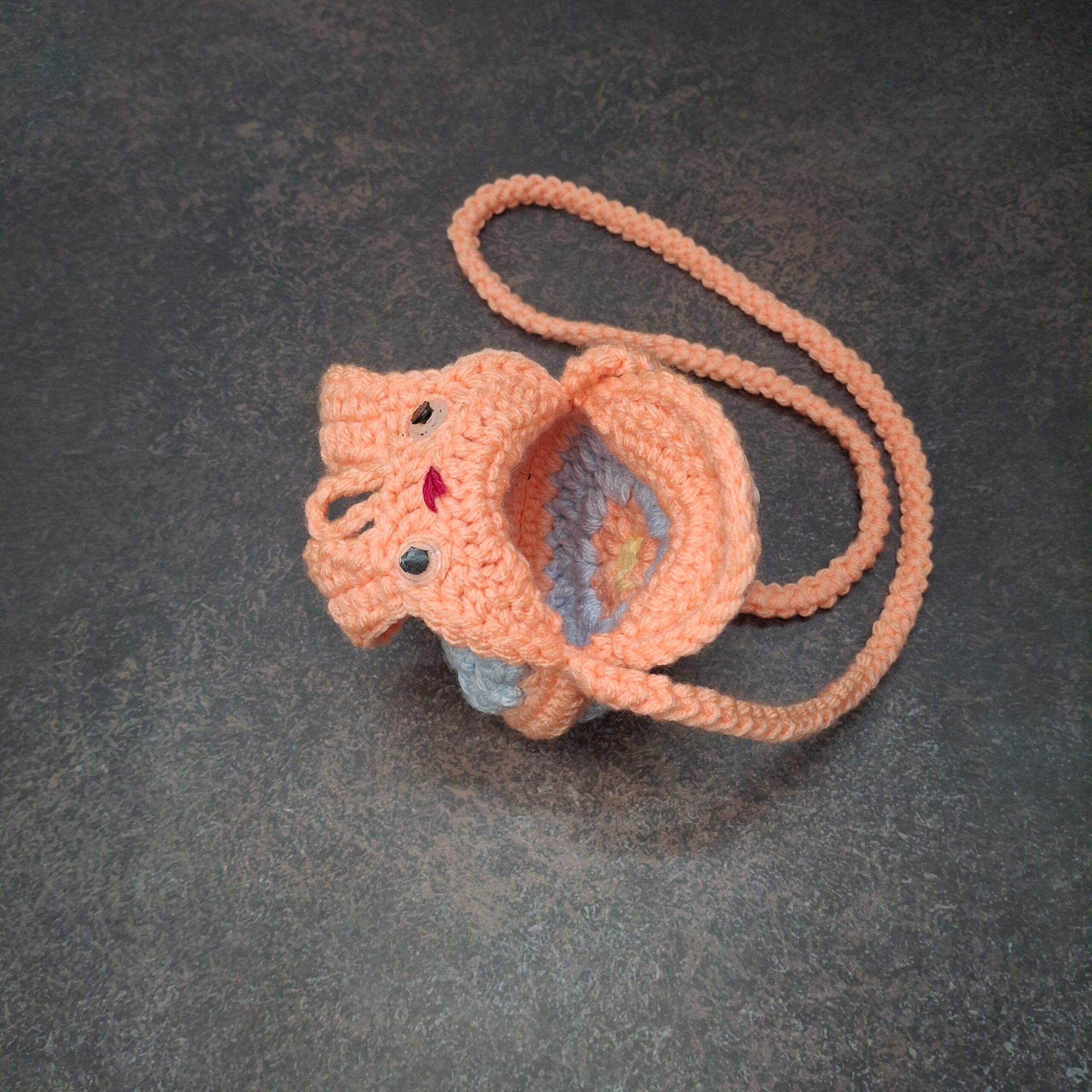 Crochet Bunny Kids Sling Bag - Image 3