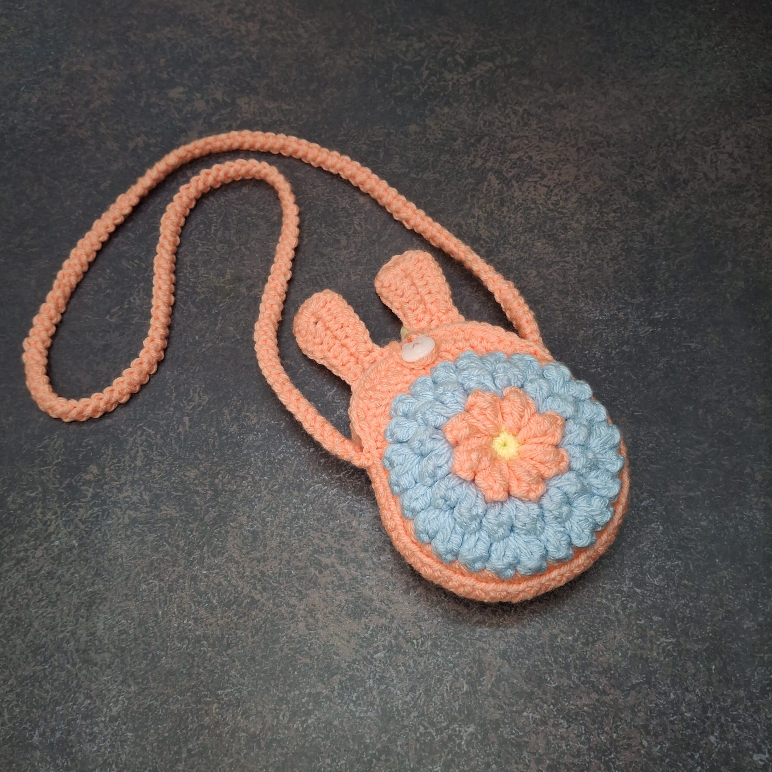 Crochet Bunny Kids Sling Bag - Image 4