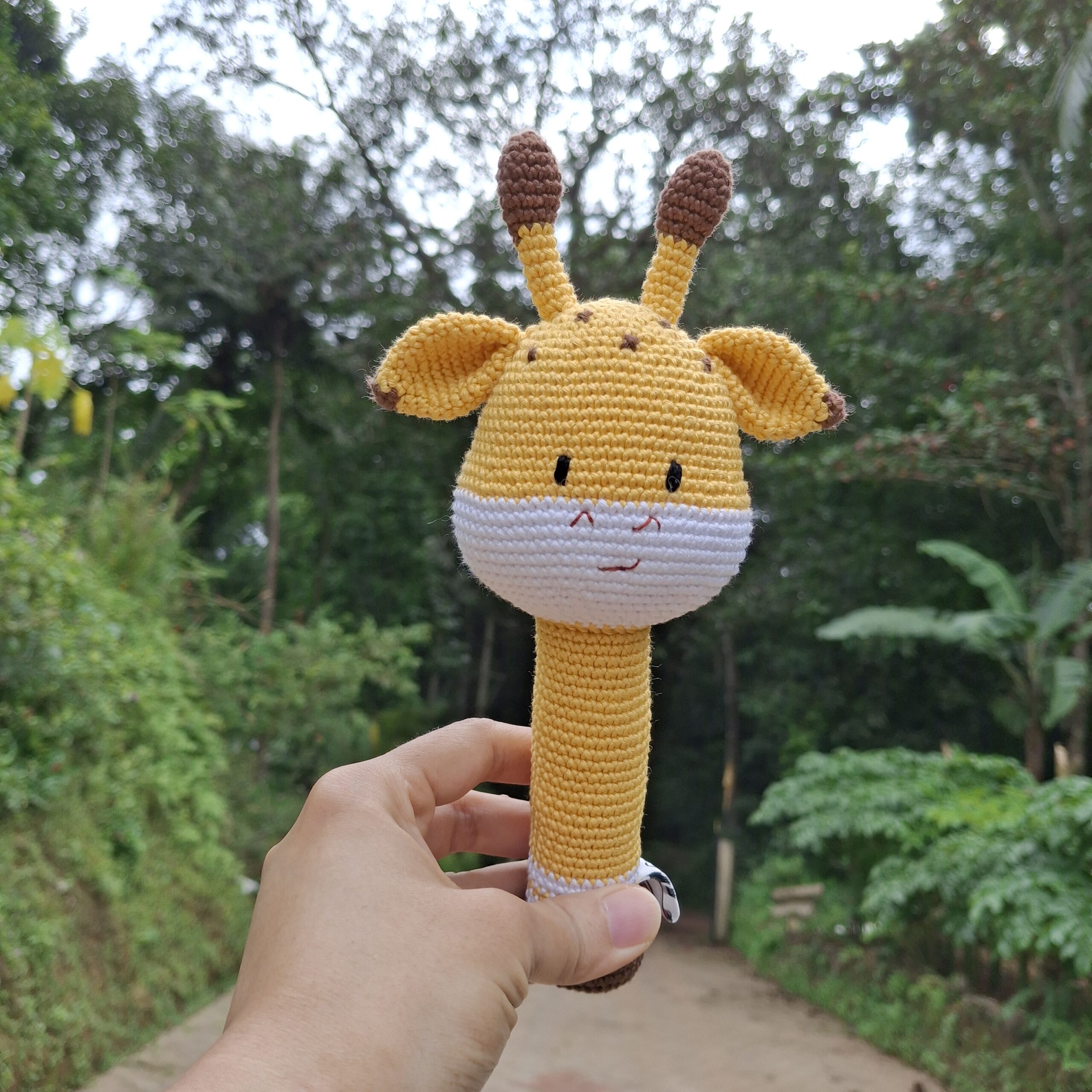 Crochet Giraffe Rattle