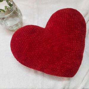 Crochet Big Heart Pillow